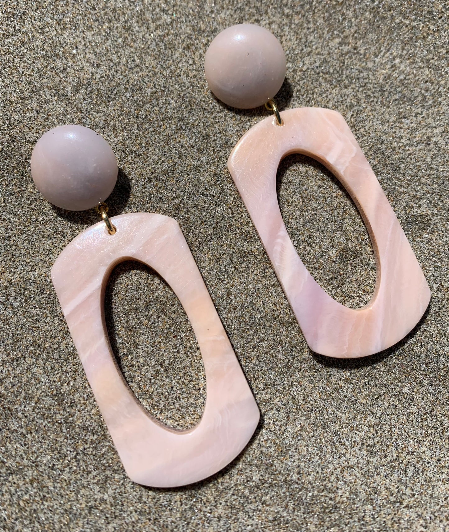 Pegasus Earrings Marble Light Pink