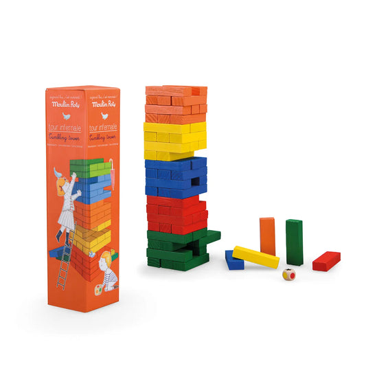 Wooden Tumbling Tower - Recreation Toy