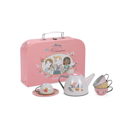 Tea Party Metal set suitcase - The Parisiennes