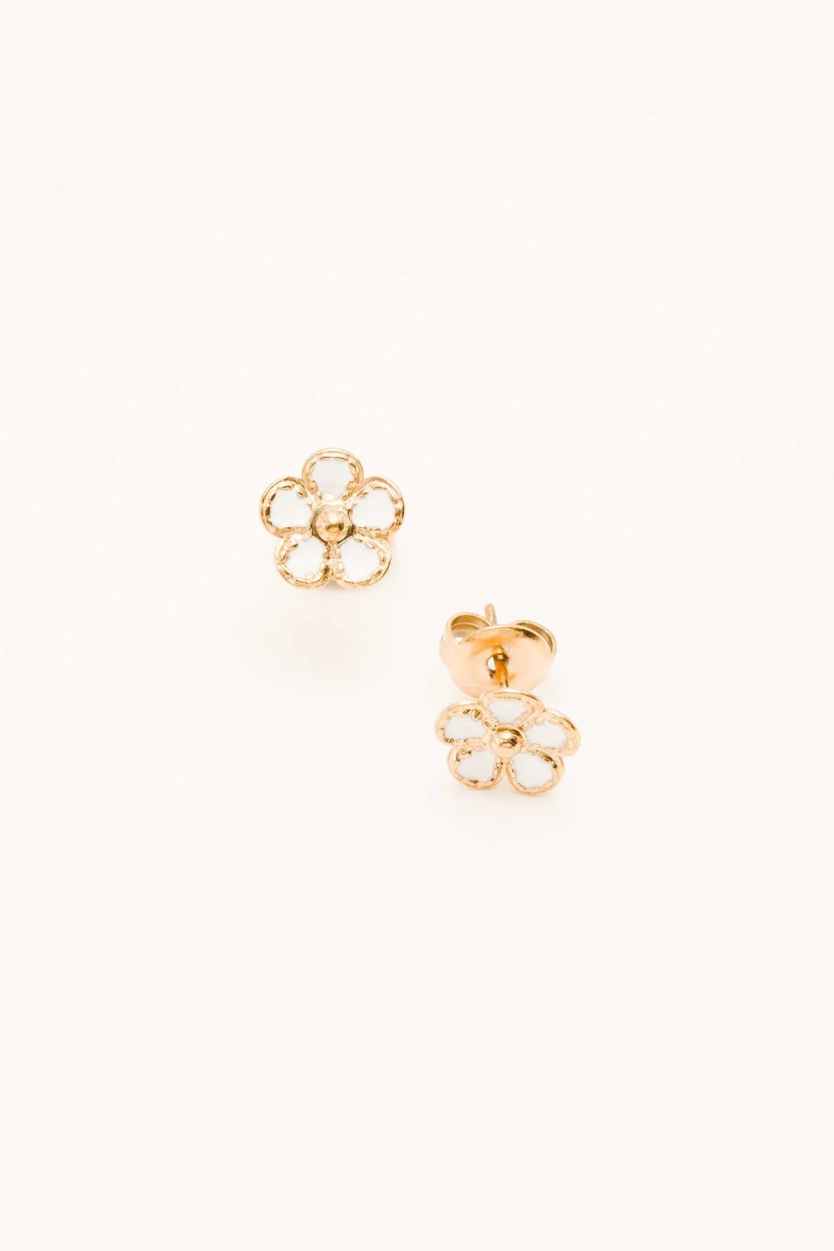 Alizon Flower Earring White Gold