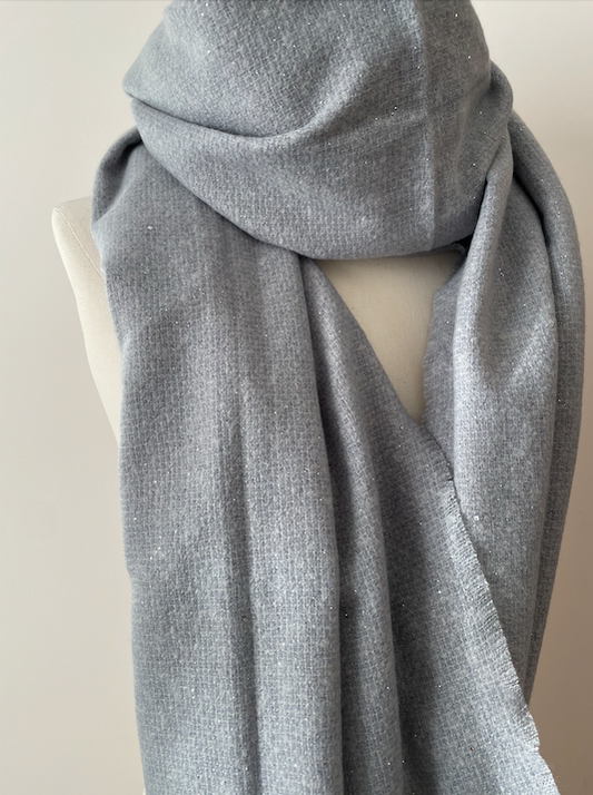 Scarf with Sparkles Grey