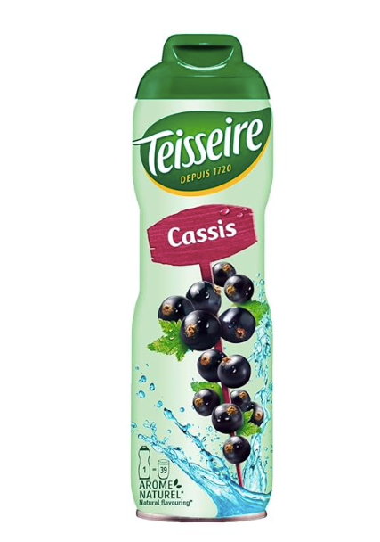 French Blackcurrant Syrup Teisseire