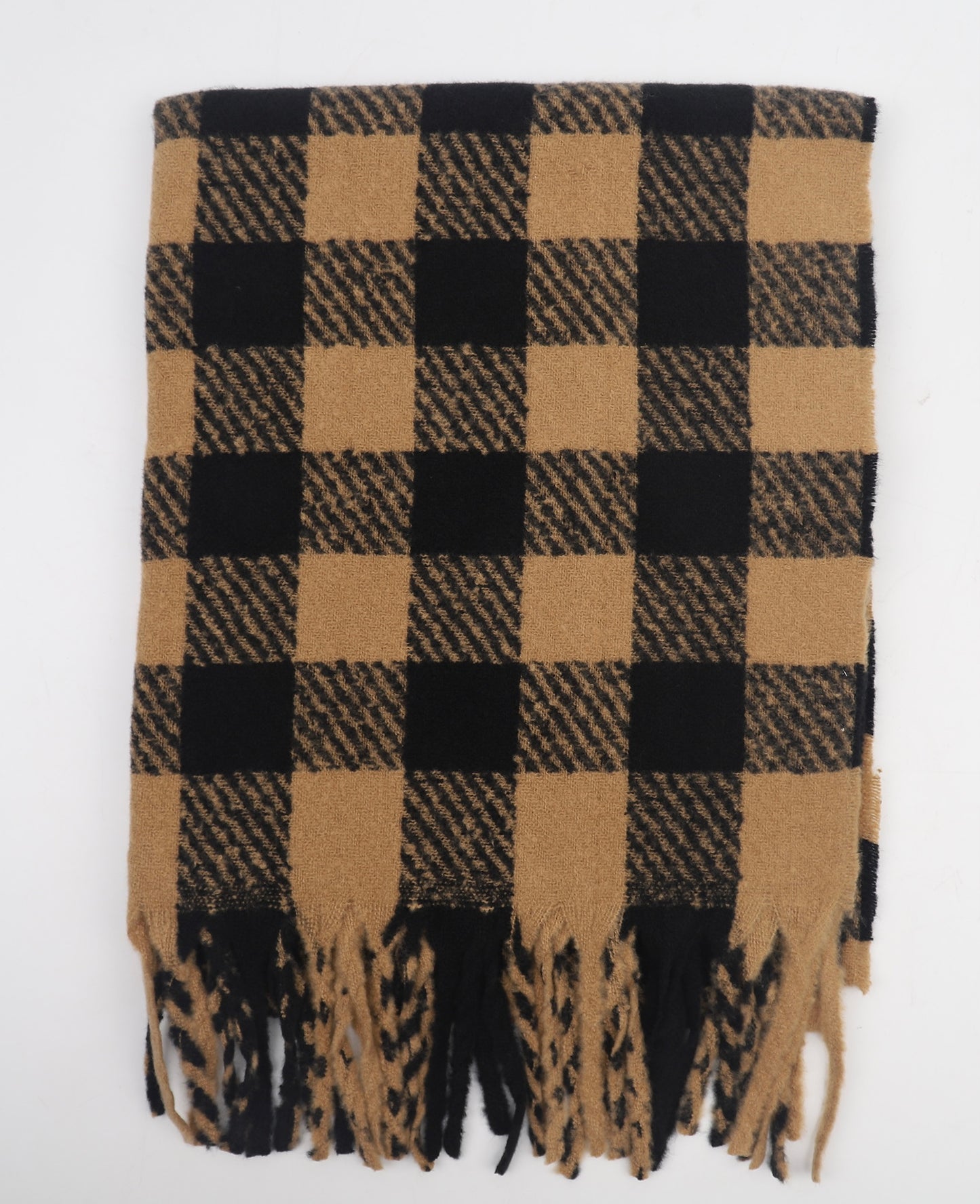 Long Scarf Camel & Black