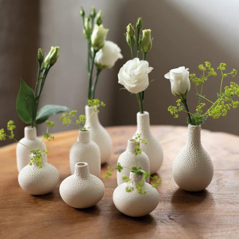 Vase mini pearl stonewear set of 3 - R15379