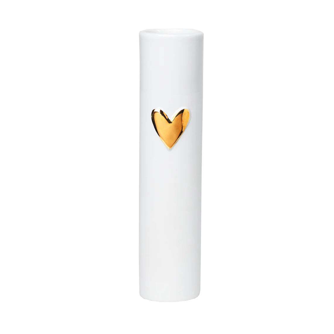 Vase Love Heart Gold 6.7 - R15583