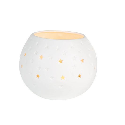 Porcelain Tealight Cup stars - R92322