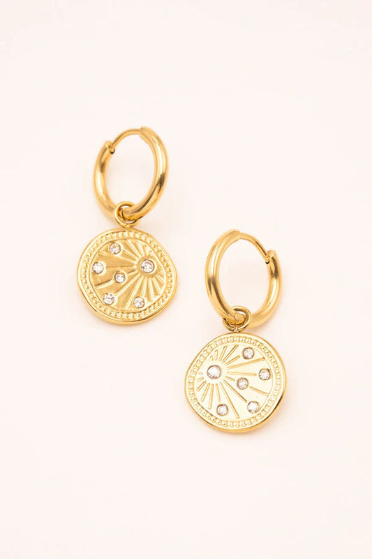 Izaline Earring Cristal Gold