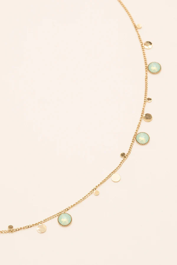 Khalissa Necklace Gold Crystals