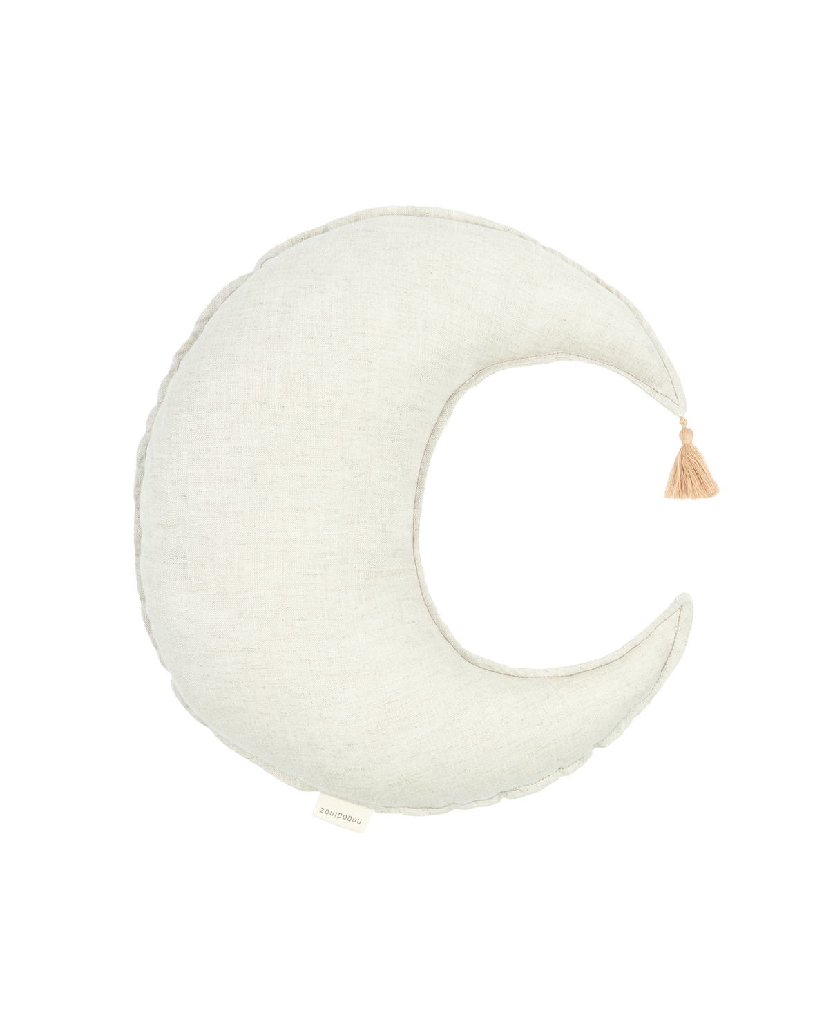 L1N0 Moon cushion linen - Greige