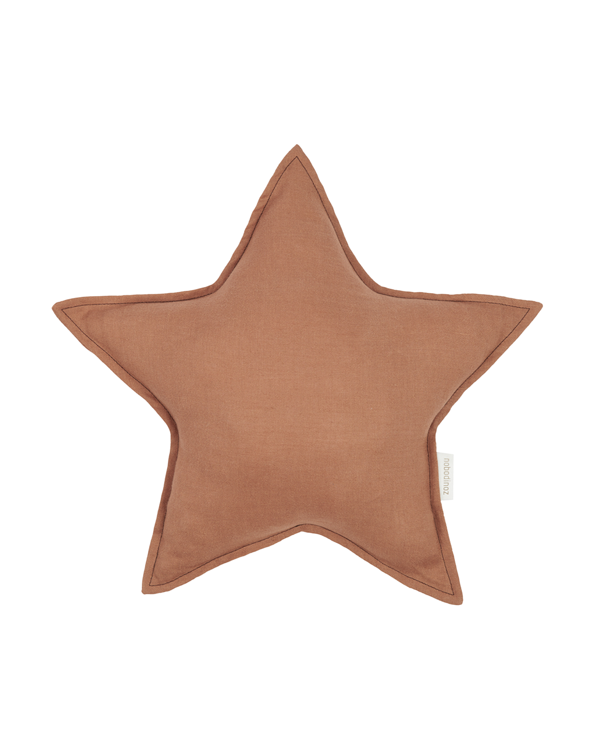 L1N0 star cushion linen - Noisettes